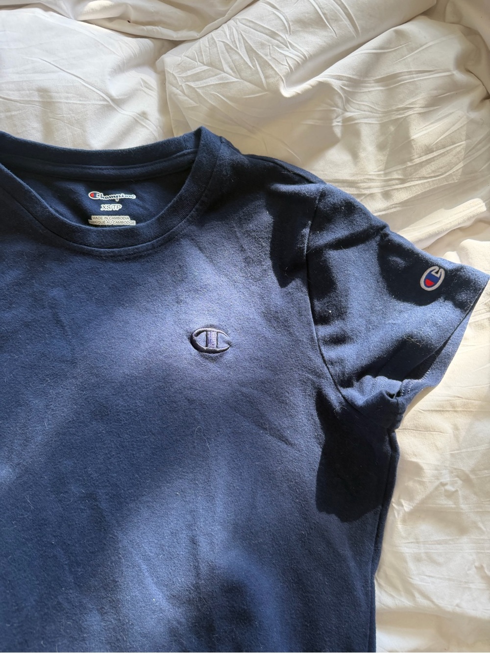 🎾 Champion 100% Cotton Short-Sleeve Tennis Sporty Dress ~ navy
